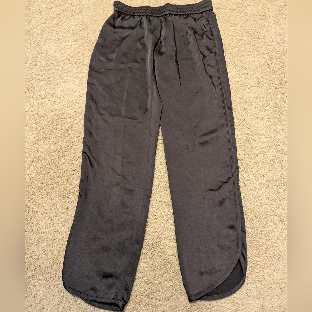 Peace Of Cloth Black Satin Pant